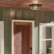 Beacon Square 2 Light 12 inch Olde Bronze Outdoor Flush & Semi Flush Mt